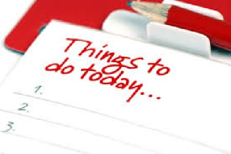 Monday to do list